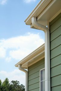 Home with seamless gutters